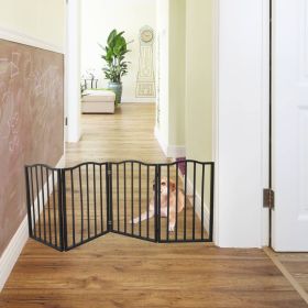 Pet Gate,Dog Gate For Doorways,Stairs Or House,standing, Folding,Arc Wooden