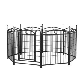 32 Inch 8 Panel Metal Dog Fence Pet Outdoor Playpen