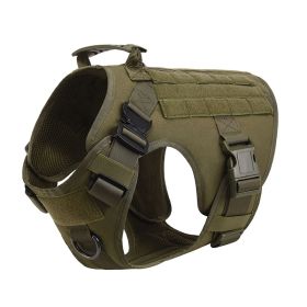 Outdoor Tactical Dog Vest For Large Dogs (Option: Green-M)