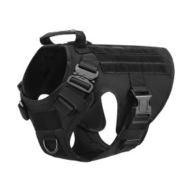 Outdoor Tactical Dog Vest For Large Dogs (Option: Black-M)