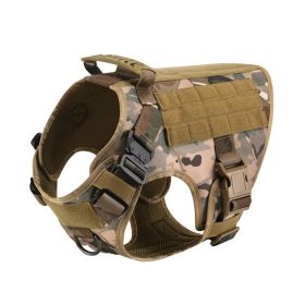 Outdoor Tactical Dog Vest For Large Dogs (Option: Camouflage-S)