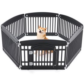 Dog Game Fence Is Safe And Reliable (Option: Black6Panel)