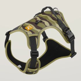 Dog Chest And Back Reflective Commuter Hand Holding Rope (Option: Army Green-M)